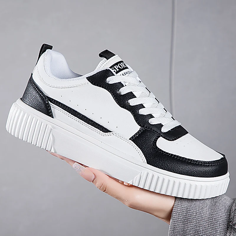 Women Casual Shoes Fashion Breathable Walking Flat Shoes Sneakers White Female Footwear Sports Running Outdoor Walking Shoe image 2