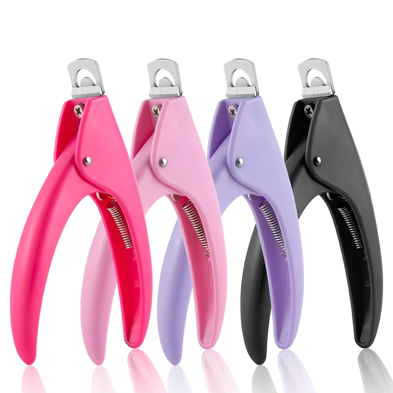 Professional Fake Nail Cutter Nail Clippers Straight Edge Acrylic Nail Clipper Tips Manicure Guillotine Cut False Nails