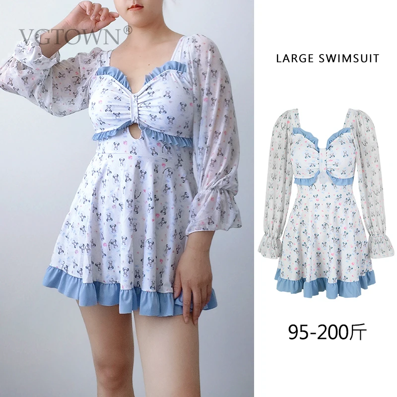 M-6XL Women's One-Piece Swimsuit Summer Korean Sle Strap  Covering Slimming Hot Spring Swimsuit Casual No Sve