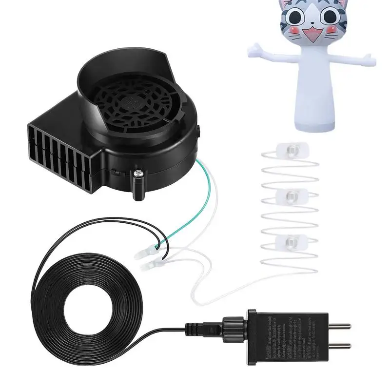 Replacement Fan Blower with 3 LED Light & 1.5A Adapter blowing inflatable equipment  for Christmas Halloween holidays