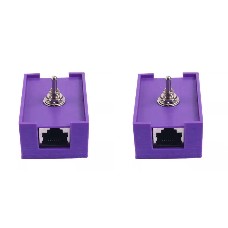 

2X Сетевой коммутатор RJ45 LAN CAT5/CAT6 для витой пары, переключатель управления, сетевой кабельный коммутатор-ABIU