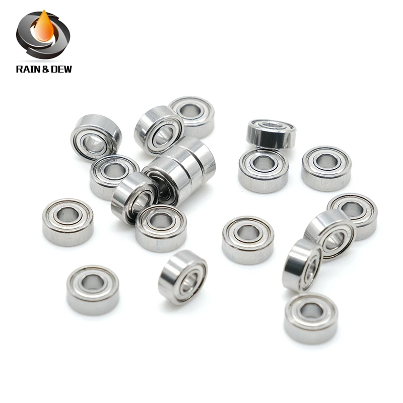 10Pcs SMR104ZZ ABEC-7 Stainless Steel Bearing MR104ZZ Bearing 4*10*4 mm Stainless Steel Ball Bearings Shielded SMR104Z SMR104 Z