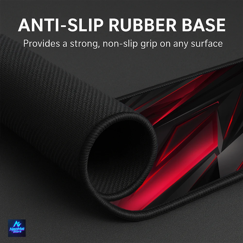 Xxxl Mouse Pad Gamer Setup Decoration Large Desk 180x60 Desktop Accessories 150 50 Deskmat Very Large 1600x600 Black Red Pads