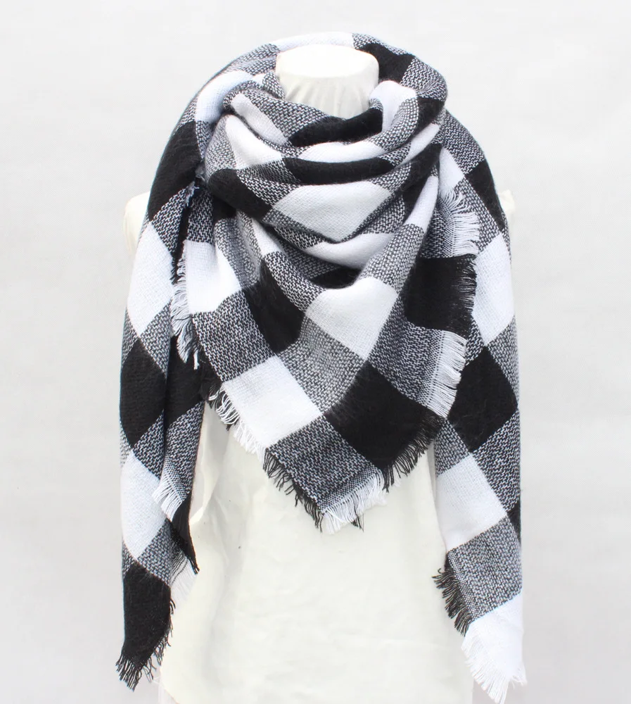 

Sophisticated Women's 2024 Scarf - European Plaid, Sophisticated Imitation Cashmere for Stylish Women, Large Square Shawl