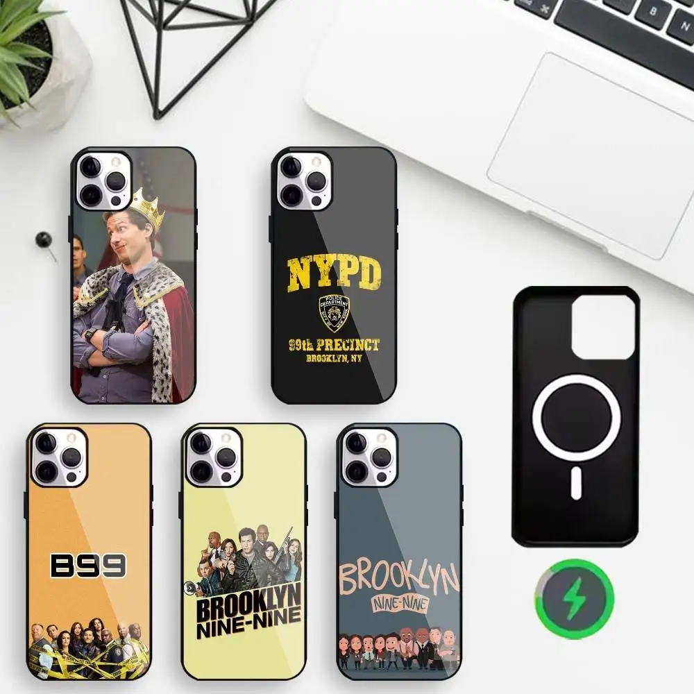 

Brooklyn Nine 99 Phone Case For iPhone17,16,15,14,13,12,11 Plus,For Magnetic Wireless Charge Cover