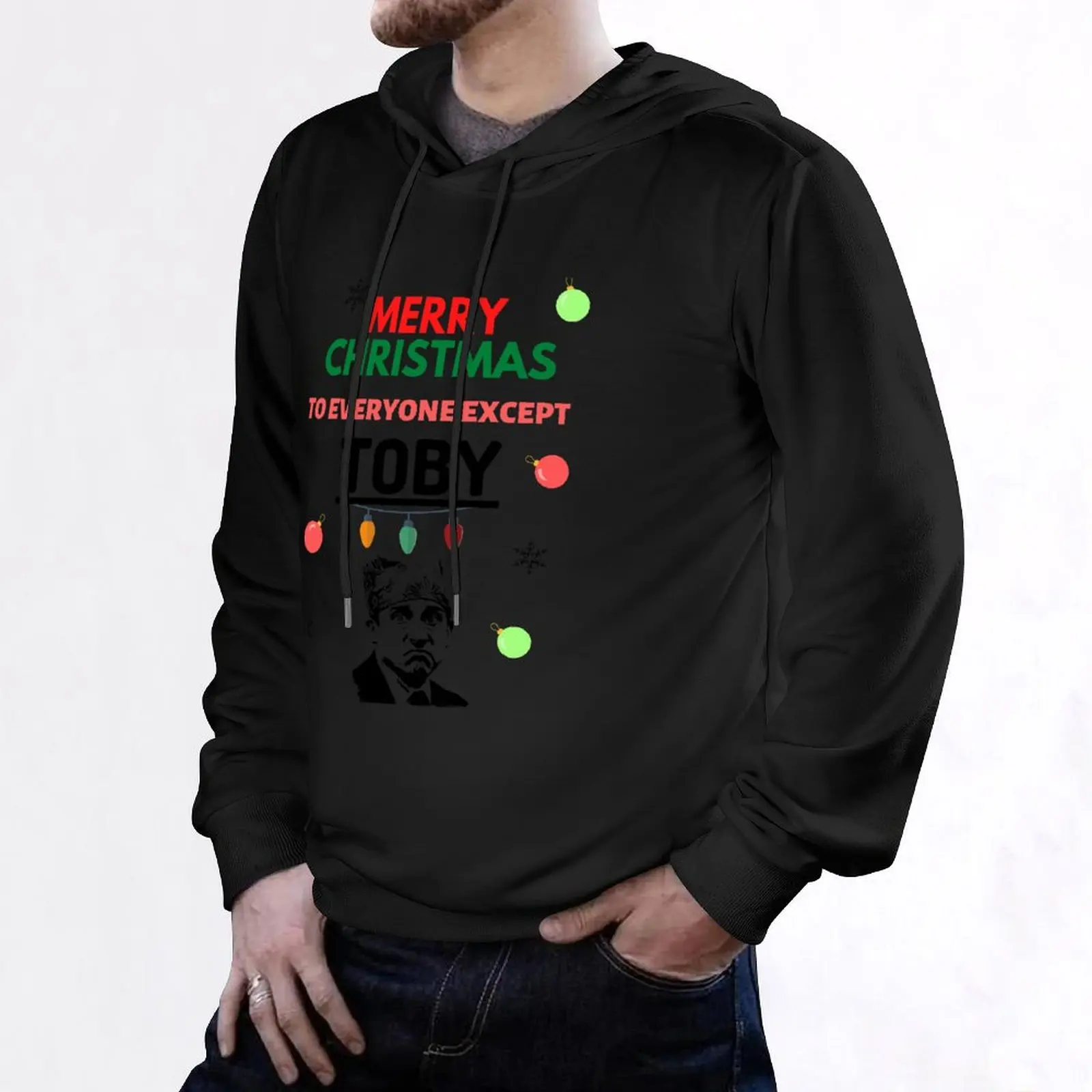 Wesołych Świąt Do Każdego Z wyjątkiem Toby Pullover Hoodie moda mężczyźni anime odzież męska sweter zimowy anime bluza z kapturem