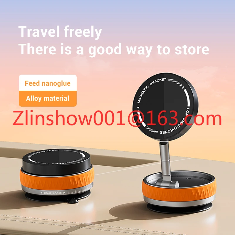 360 Degree Wholesale Smart Mni Portable Magnetic Car Phone Holder Glass Vacuum Adsorption for IPhones 15 Pro Max