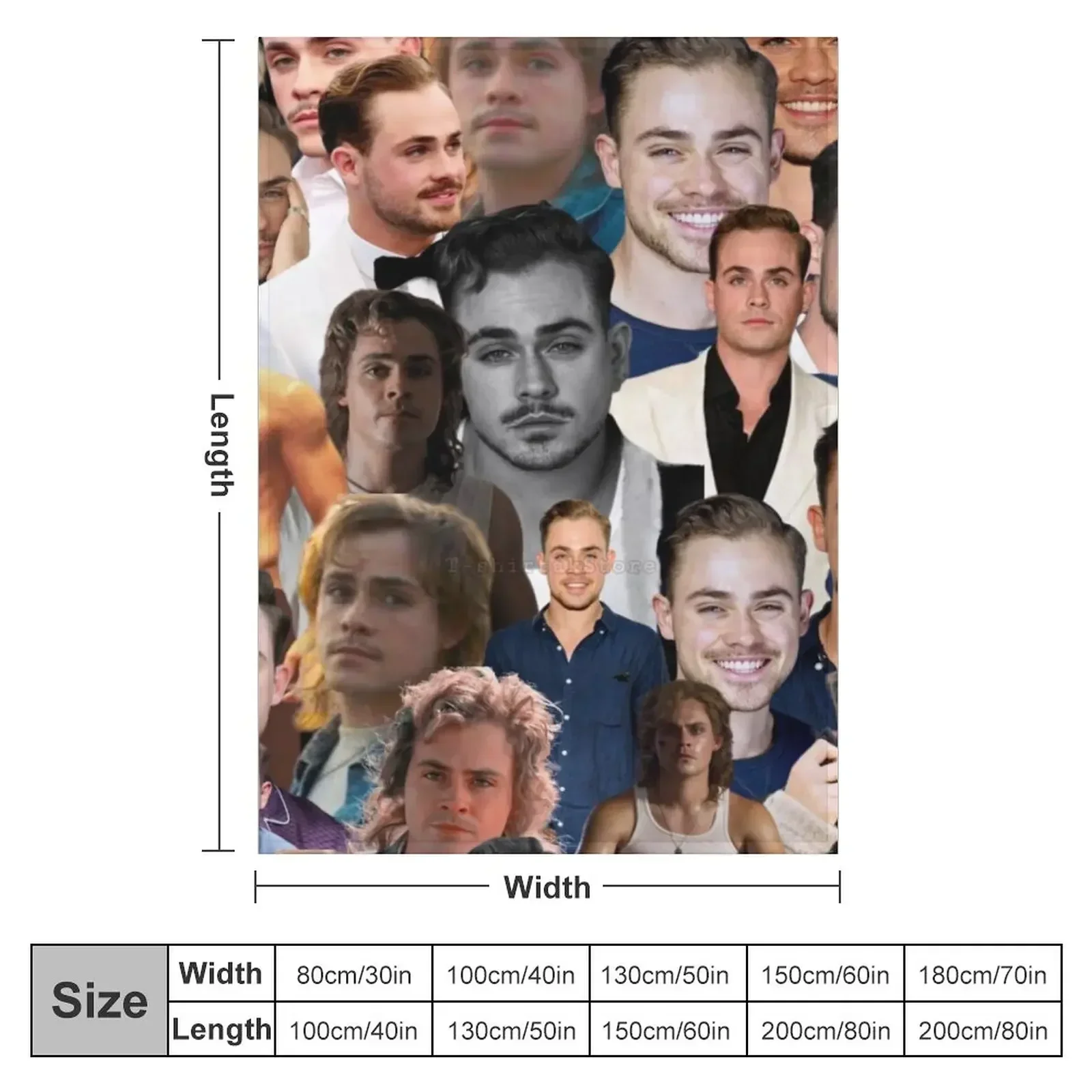 dacre montgomery photo collage Throw Blanket Extra Large Throw Flannel Winter beds For Baby Blankets