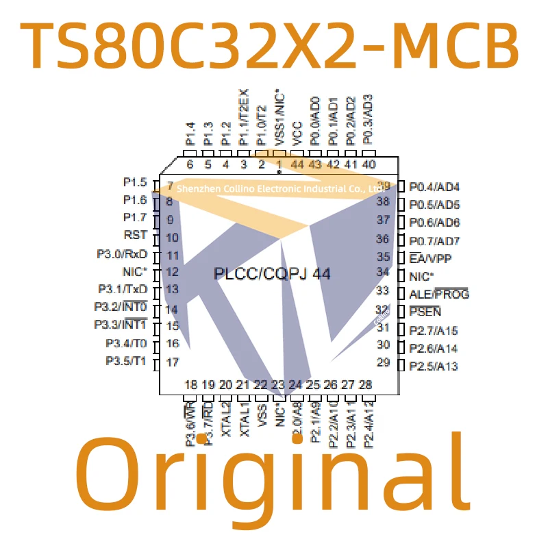 1pcs TS80C32X2-MCB 8Bit Microcontroller ROMless PLCC44 TS80C TS80C32 TS80C32X TS80C32X2 MCB 80C32X original
