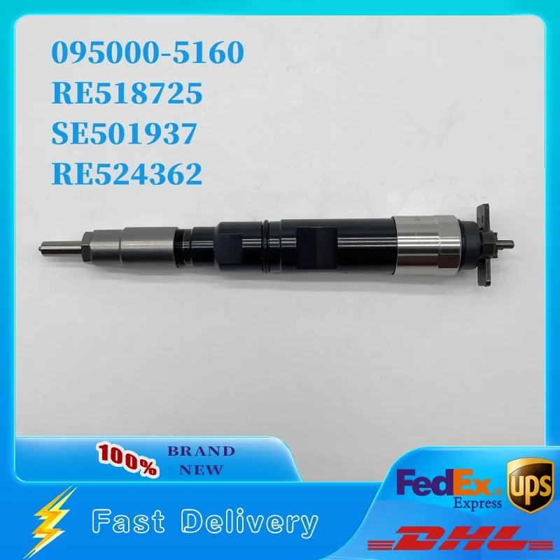 Common Rail Fuel Injector 095000-5160 RE518725 SE501937 RE524362 for John Deere