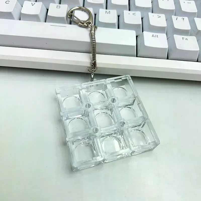 Mechanical Keyboard 6 Key Switch Tester DIY Keychain For Mechanical Switch Sample Collection Typing Test Use
