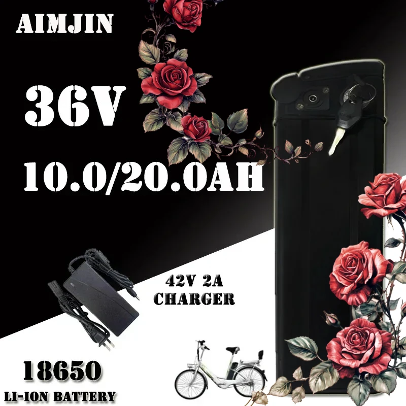

36V 10ah 20ah For Silver Fish Battery 18650 Lithium Ion Battery For 250W 350W 500W 1000W Motor