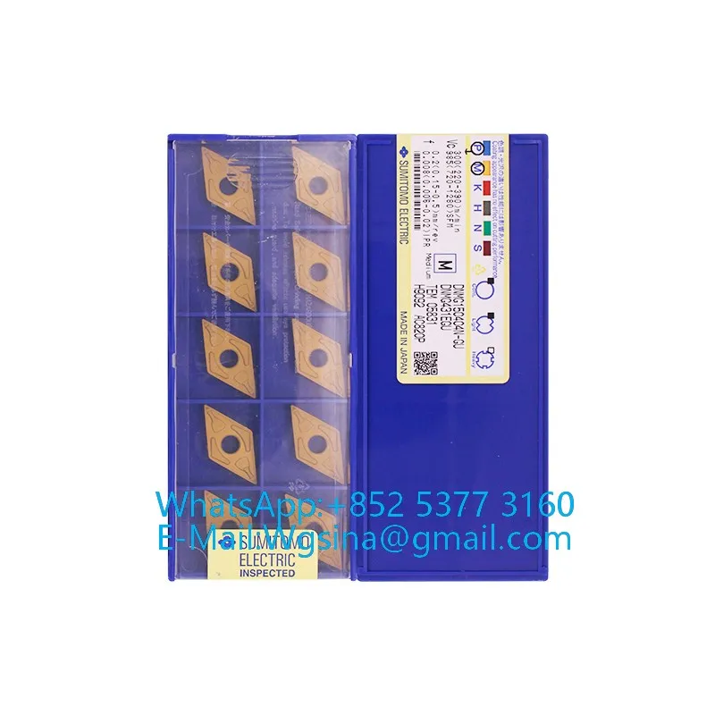 

DNMG1506 08 DNMG1504 02 04 08 N-SU GU EX UX SX HM AC6030M AC630M AC700G AC8025P AC8035P Токарные пластины, 10 шт., Оригинал SUMITOMO