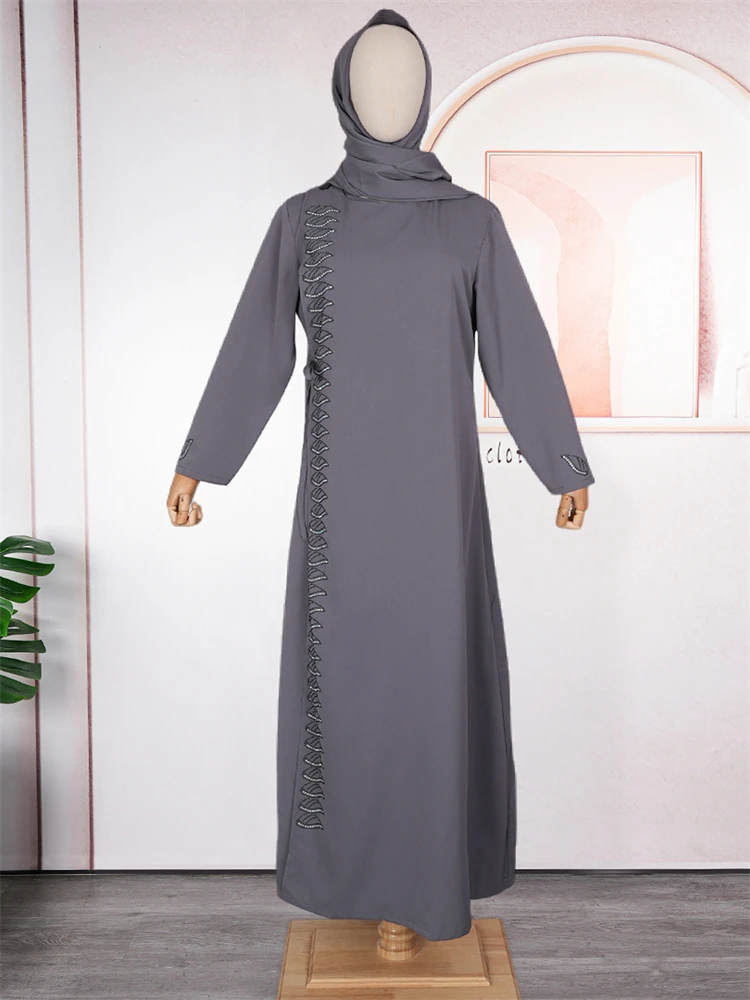 Abaya Dubai Turkey Muslim Hijab Dress Elegant Long Sleeve Maxi Robe Ladies Islamic Clothing Party Evening Gown Caftan Marocain