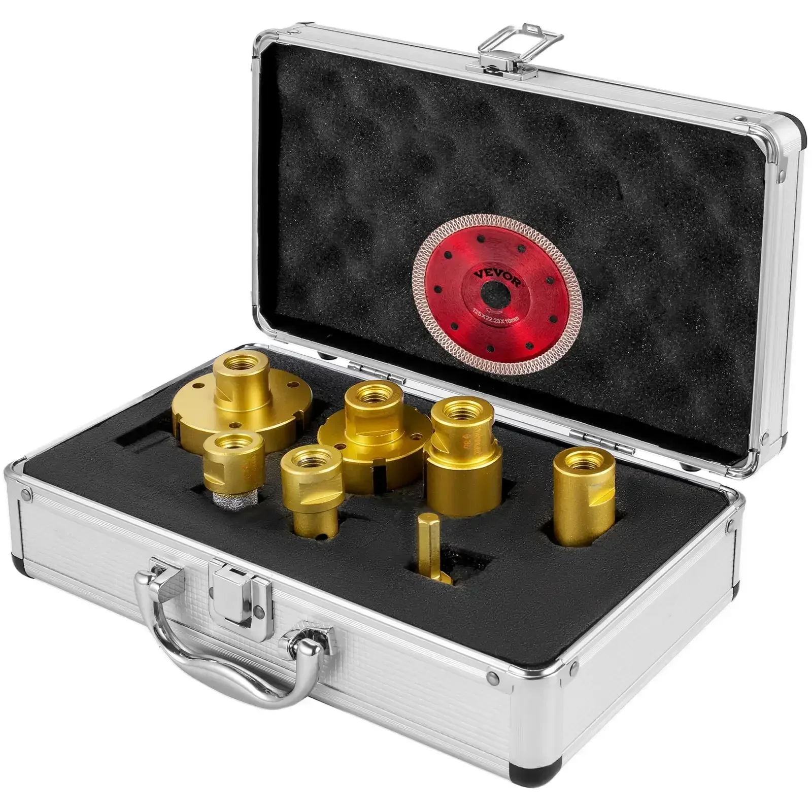 

[XMSJ]Diamond Drill Bits 7PCS Diamond Hole Saw 20/27/35/55/68mmTile Hole Saw Kit Vacuum Brazed Drill