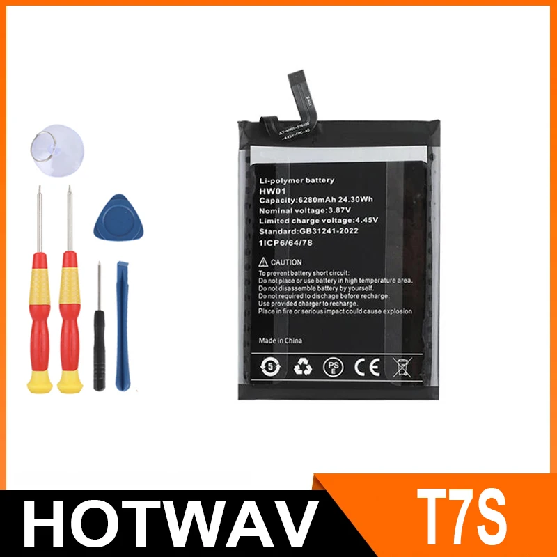 لهاتف HOTWAV W10 W11 T7 T7S T5 Pro Note 15 Pro Note 13 Max/بطارية ملحقات الهاتف المحمول #4