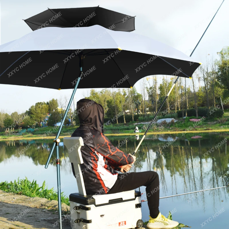 Large Fishing Umbrella Thickened Vinyl Cane Umbrella Rainproof Sun Protection Outdoor Sunshade Umbrella