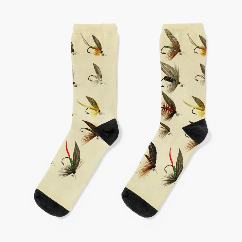 

Trout Flies Socks Non-slip fashionable basketball Men Socks Women's