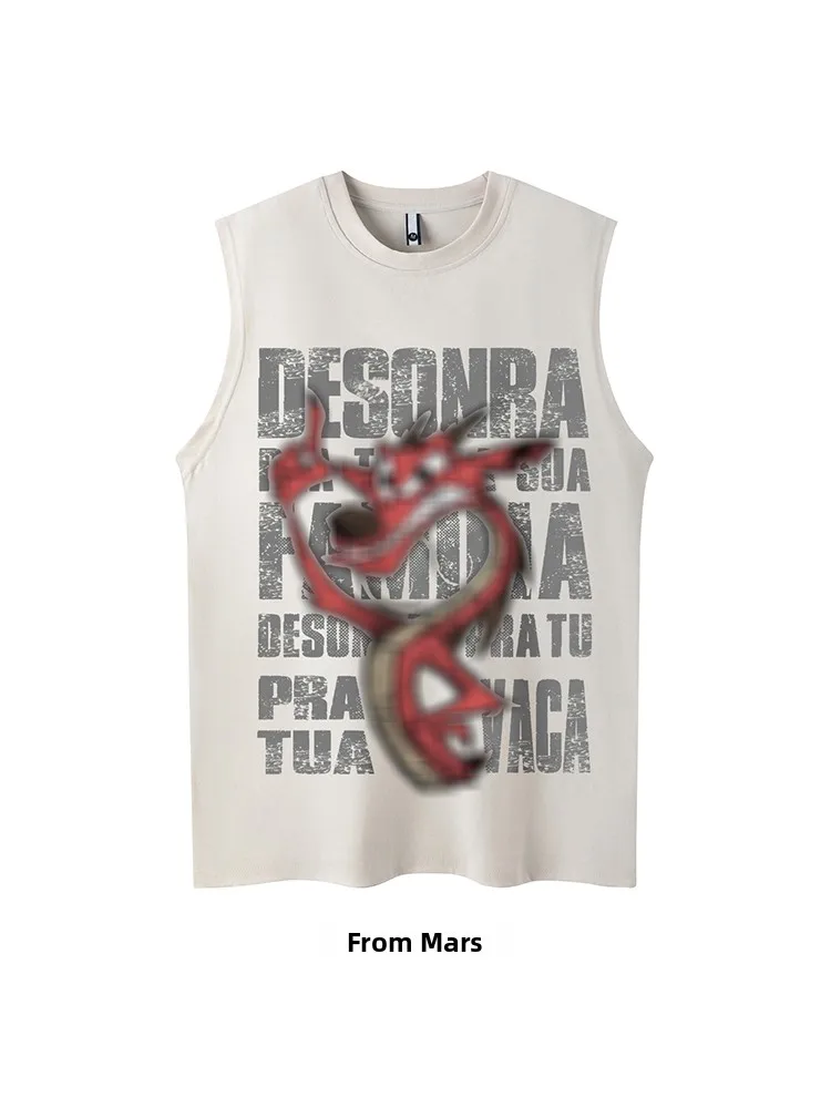 

from Stubborn Little Pet Svel Vest Loose Men's Ethnic Clothing ow He Summer 2024 New Arrival