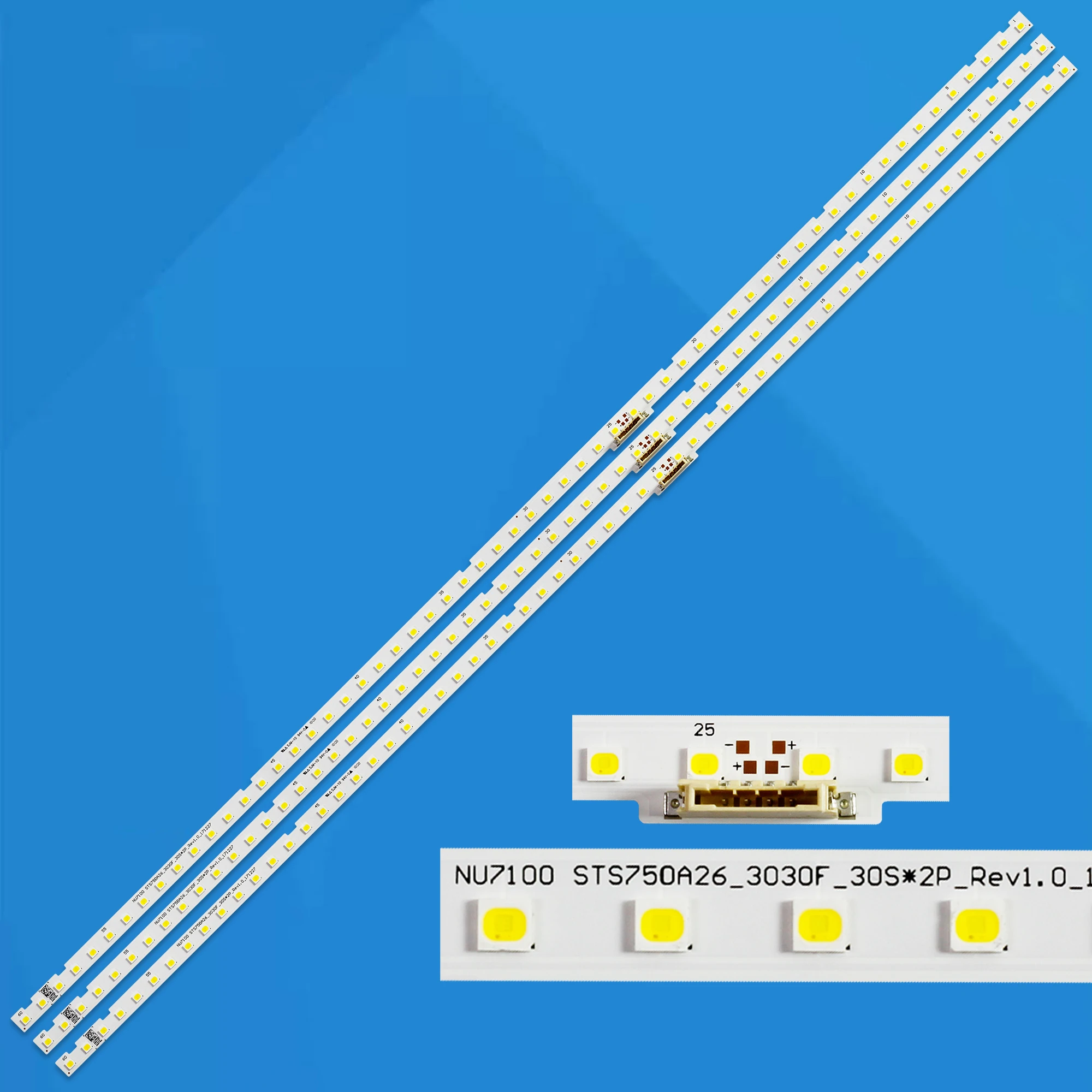 LED Bar(3) UA75RU7100WXXY UA75RU7100W UA75RU7105 UA75RU7105R UN75NU7200F UE75RU7100 UN75NU7200 UN75RU710DF UN75RU710D STS750A26
