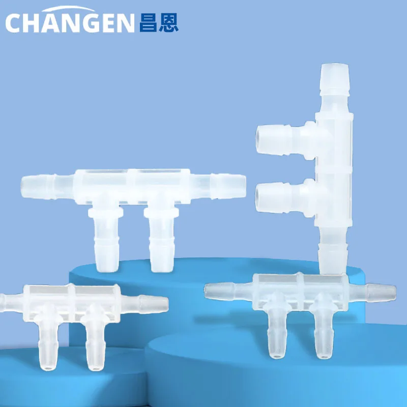 10PC set/  Side Four-Way High Temperature Resistance and Corrosion Resistance PPMaterial Four-Way Piece Plastic Four-Way Connect