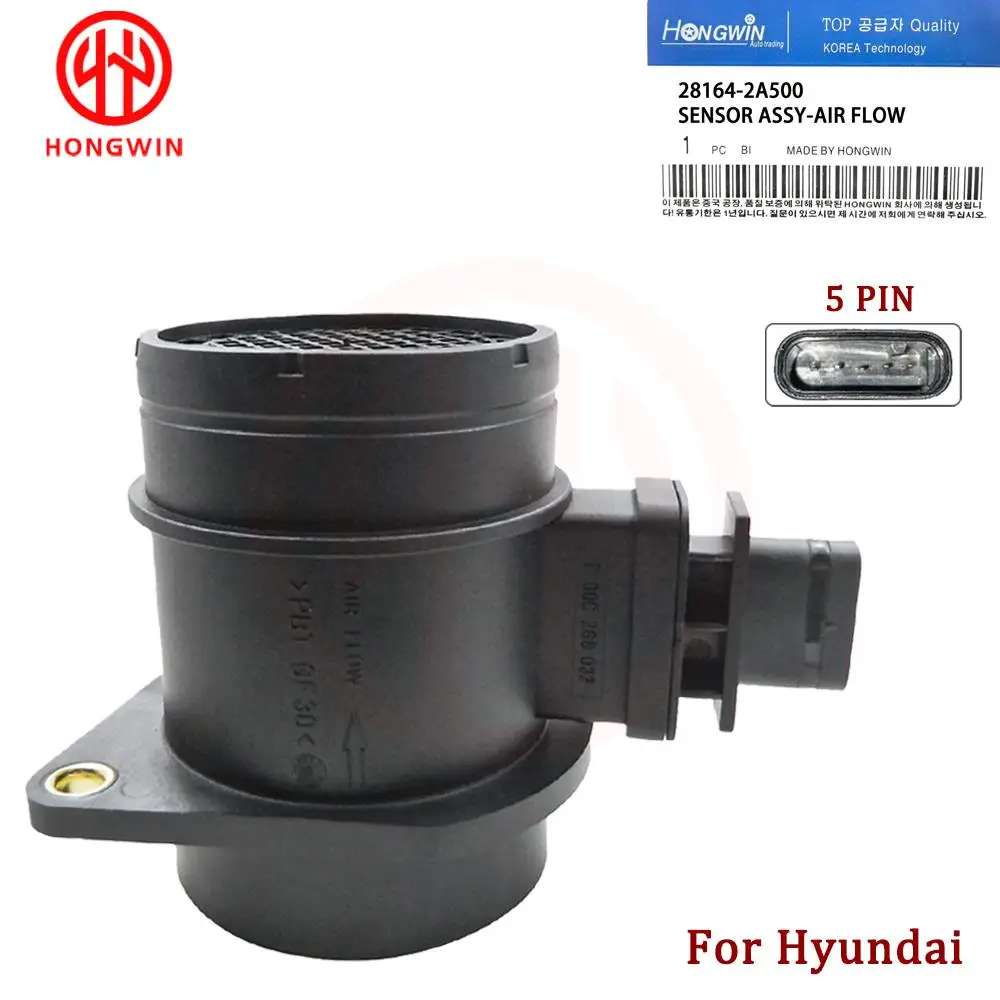 

HONGWIN New MAF Mass Air Flow Meter Sensor OEM 28164-2A500 9021050002 28164-2A401 Fits Hyundai Accent i30 / Kia Soul Rio Cerato