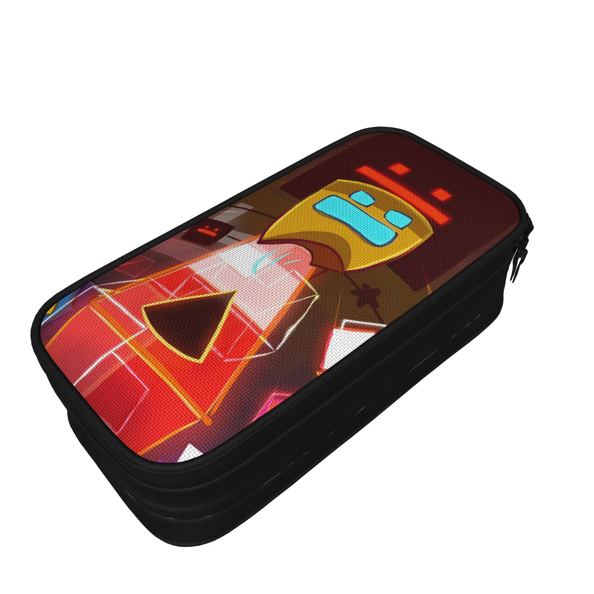 Geometrys Dashs Game Pencil Case Classic   Pen Bag Girls Boys Large Storage Students School Gifts Pencilcases