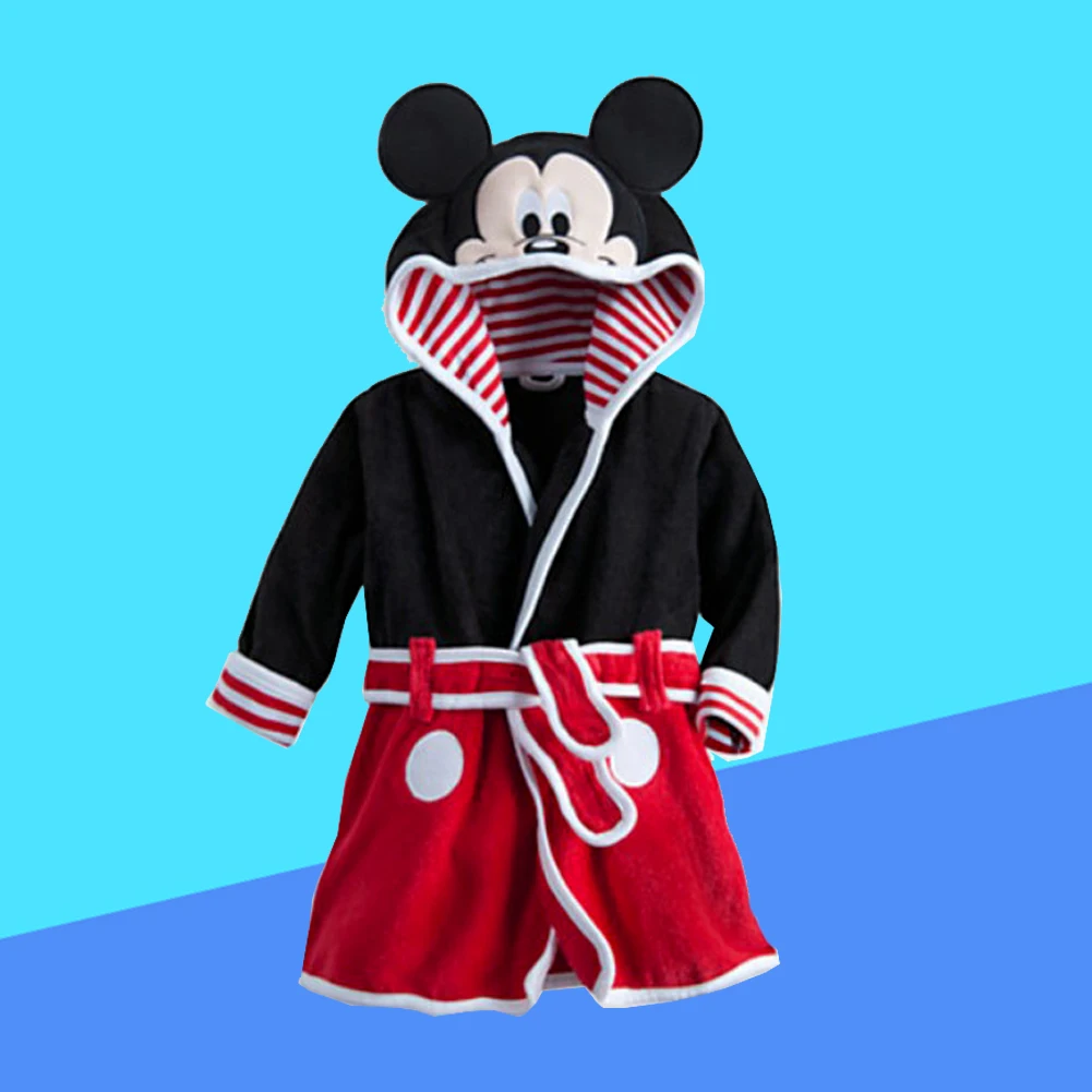 New Mermaid Children Pijama Infantil Kids Mickey Mouse Warm Pajama Pyjamas Boys Baby Girls Animal Flannel Sleepwear Robe
