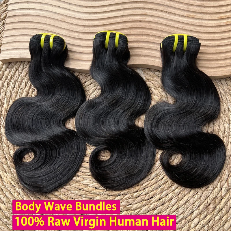 

Натуральные необработанные волосы Body Wave 16A, 100% вьетнамские человеческие волосы, двойная прядь, натуральный черный цвет, короткие пучки