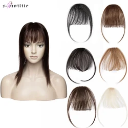 S-noilite cheveux frange frange mince 3g frange d'air avec temples pince à cheveux dans les extensions de cheveux humains pinces à cheveux frange avant pour les femmes