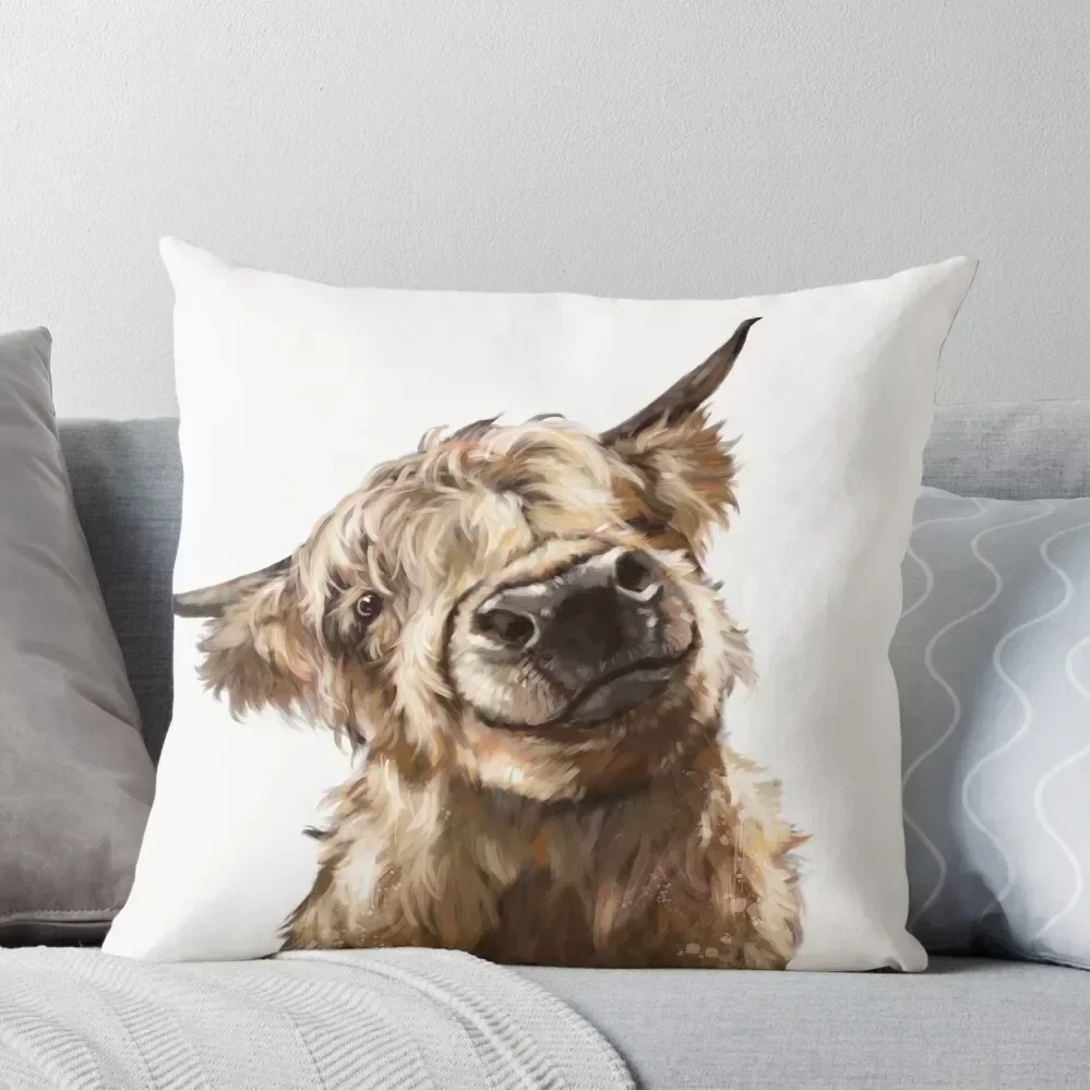 

Highland Cow Throw Pillow sleeping pillows Luxury Cushion Cover Christmas Covers Pillow Case Christmas pillow