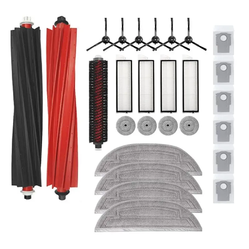 

Запасные части для пылесоса B64B-26PCS для Roborock S8 Max Ultra — основная щетка, боковая щетка, салфетка для мытья полов, мешок для сбора пыли, фильтр