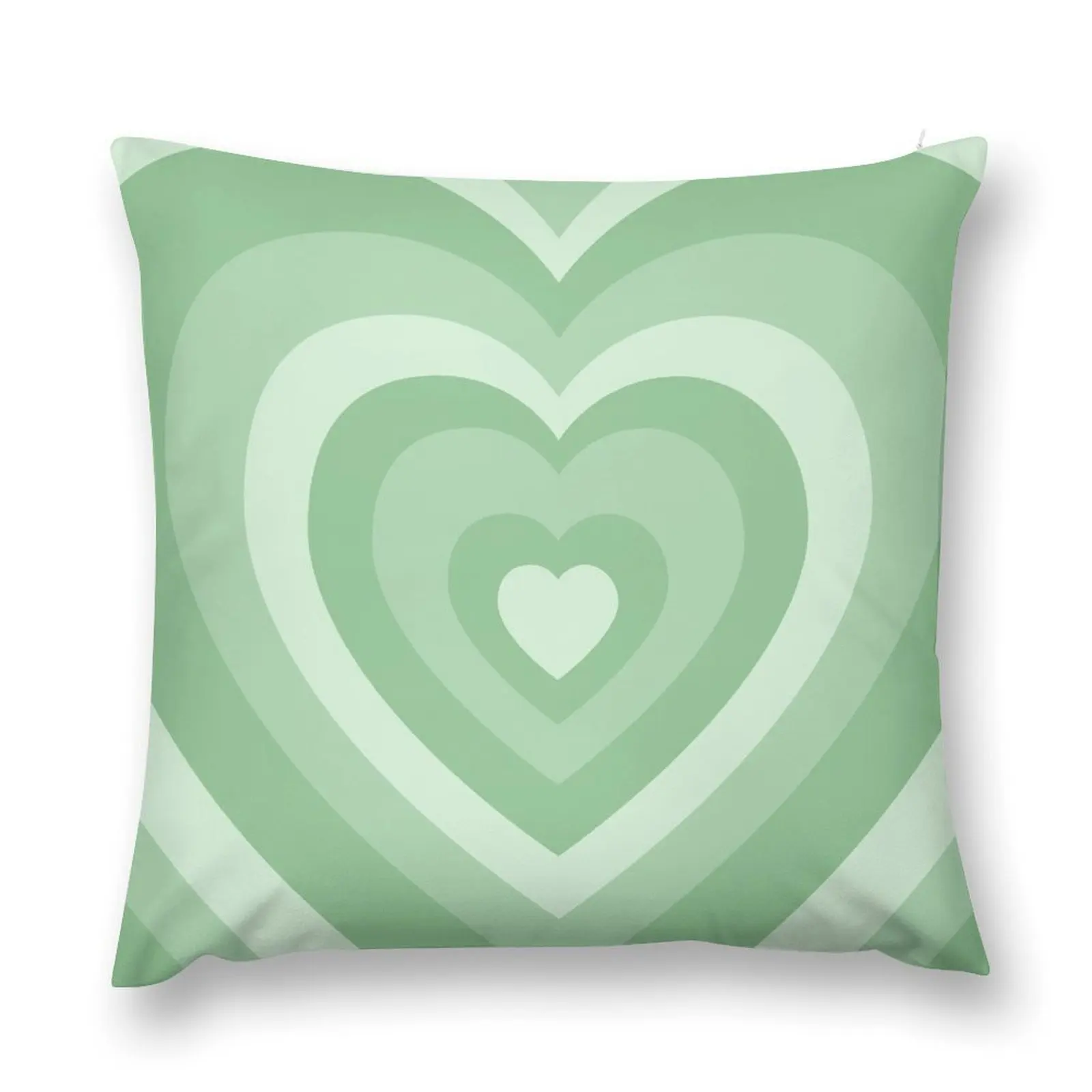 Powerpuff girls love heart pattern pastel green Throw Pillow Throw Pillow Covers Christmas Cushion For Home pillow