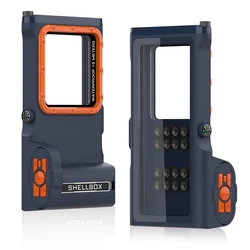 15M/50ft Bluetooth Shellbox 3rd Generation Waterproof Professional Diving Case for iPhone 14 13 12 11 Pro Max S23 S21 Pixel 6A