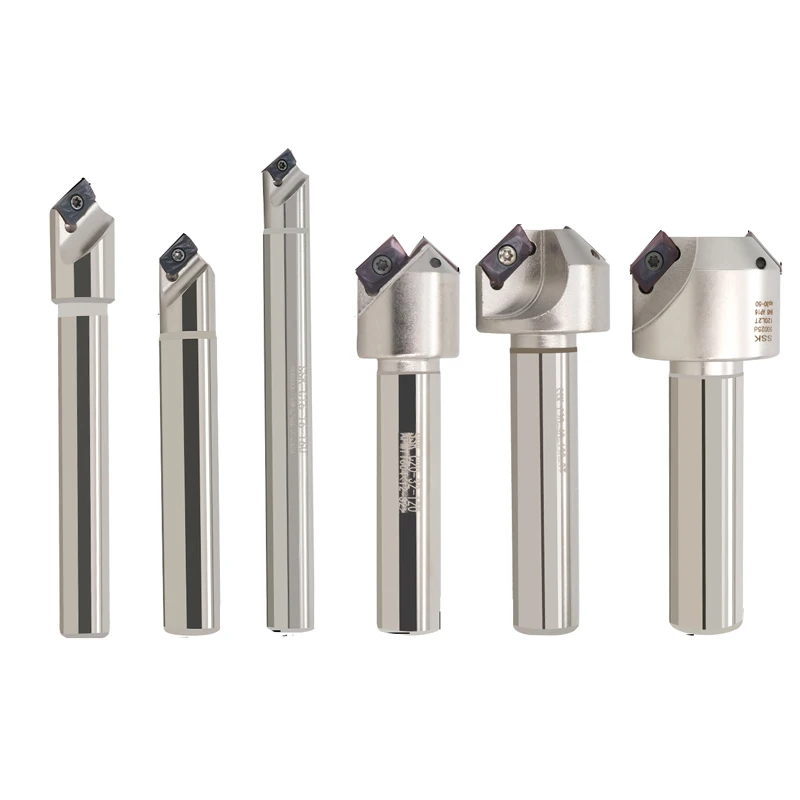 LIHAOPING 45 Degree Tungsten Steel CNC SSK C16-16-110 C20-32-120 Chamfering Tools Lathe Milling Cutter Insert APMT1135 APMT1604