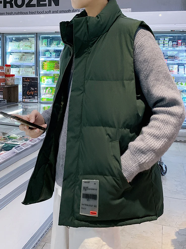 

Зимняя утепленная повседневная верхняя одежда: мужская свободная теплая куртка в молодежном стиле из полиэфирного волокна на молнии, с цветным дизайном