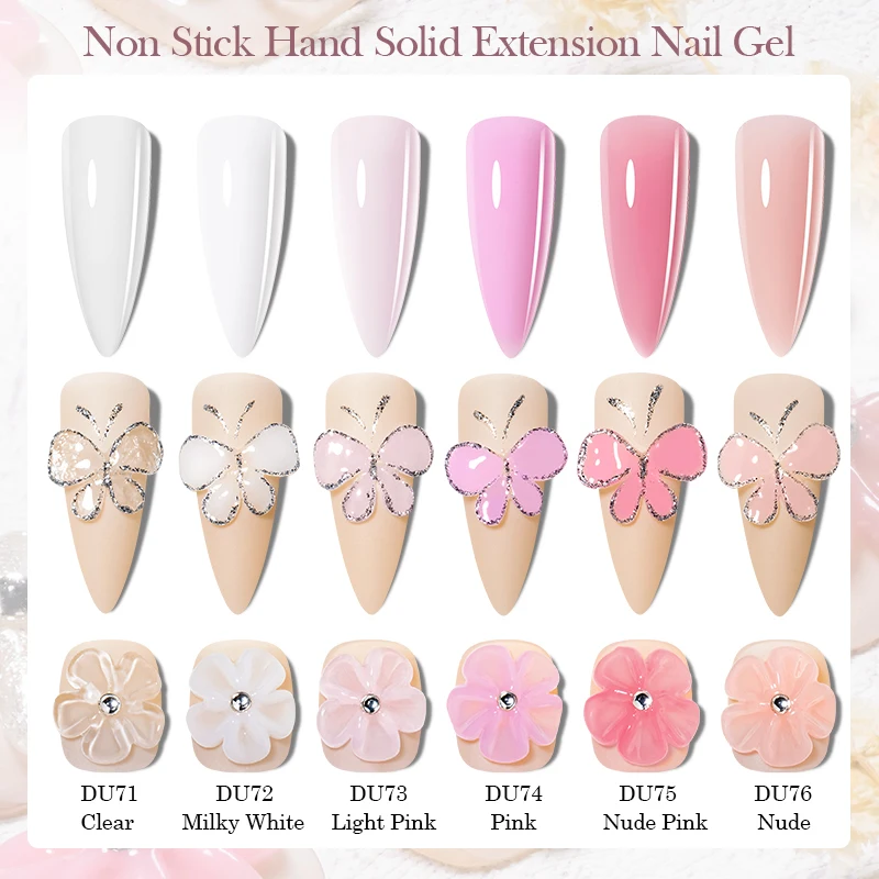 MTSSII 7ML Non Stick Hand Extension Harde Gel Nagellak Voor DIY 3D Carving Bloem Modellering Nail Art vormgeven Effen Gel Vernis
