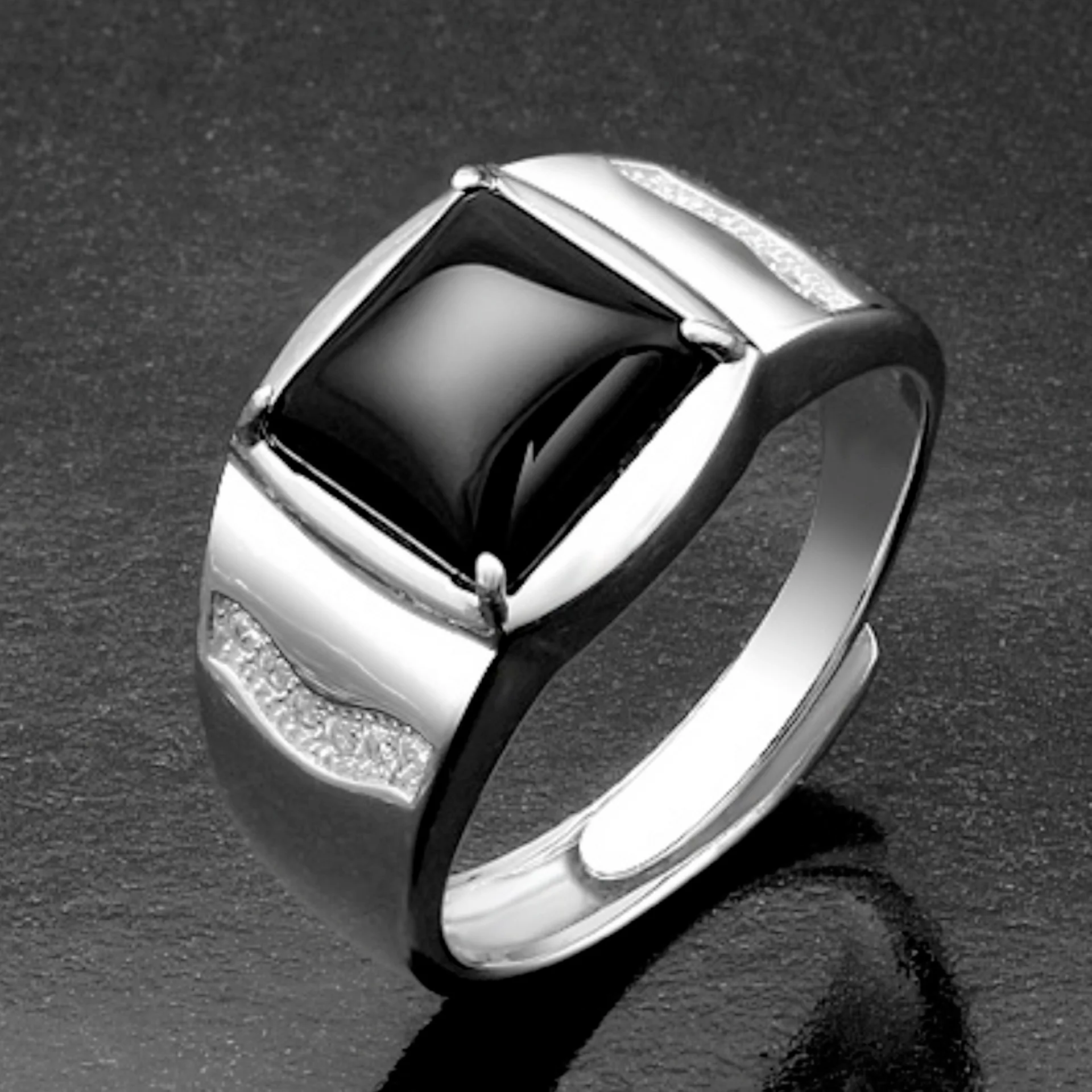 

925 Sterling Silver Men Ring 5A Zircon for Man Women Shining Beautiful Ring Fashion Wedding Party Women Jewelry Wholesale