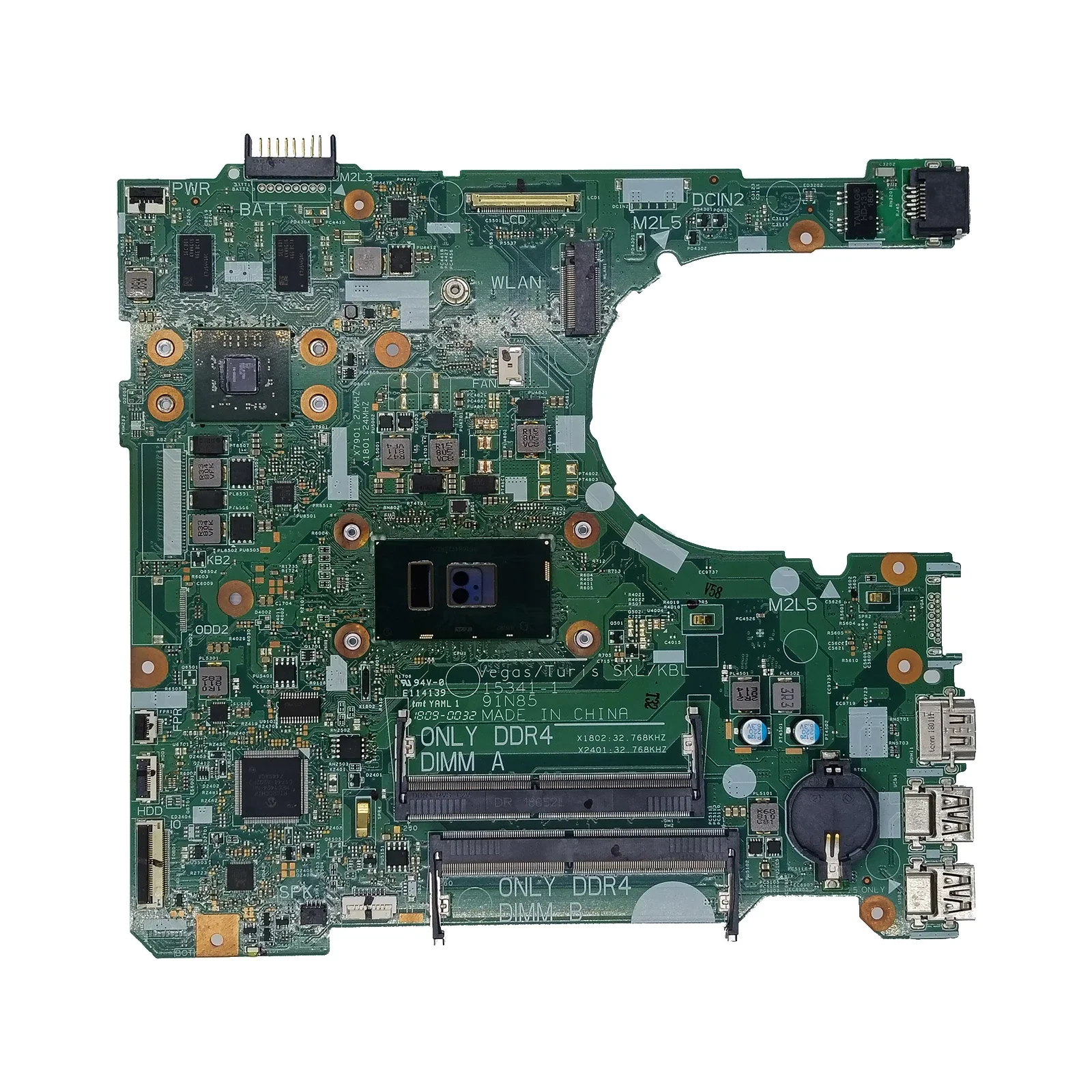 

0FG54C for Dell Vostro 3468 3568 Laptop Motherboard System Mainboard OnboardCPU 3865U 4405U 4415U I3 I5 15341-1 W/ VGA Interface