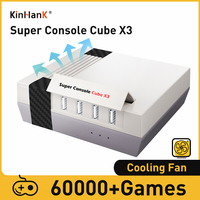 KINHANK Super Console Cube X3 Retro Game Console 60000 Games Support ARCADE/DC/SS/MAME Cooling Fun 8K Output with Video Games
