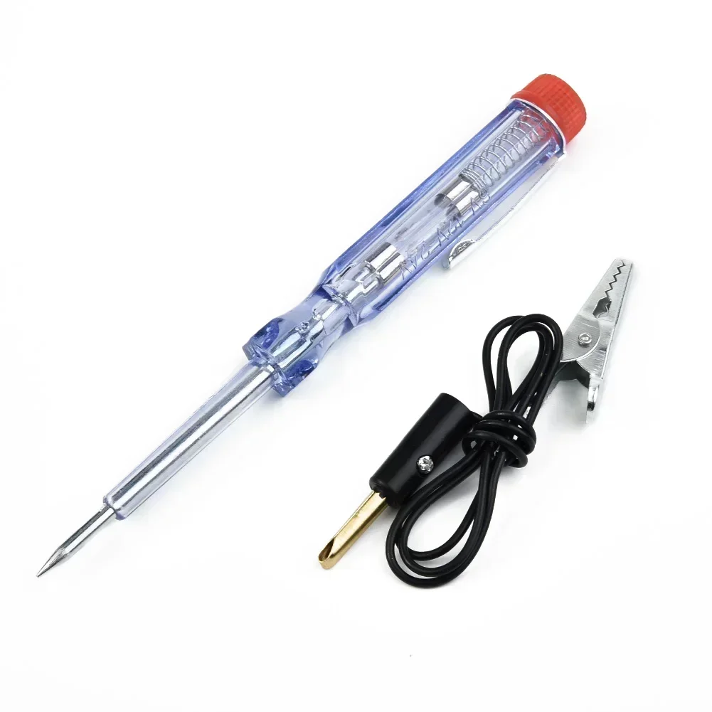 Durable Practical Useful Circuit Tester System Test Voltage Light Pen Long Probe Replaceable W/ Clip