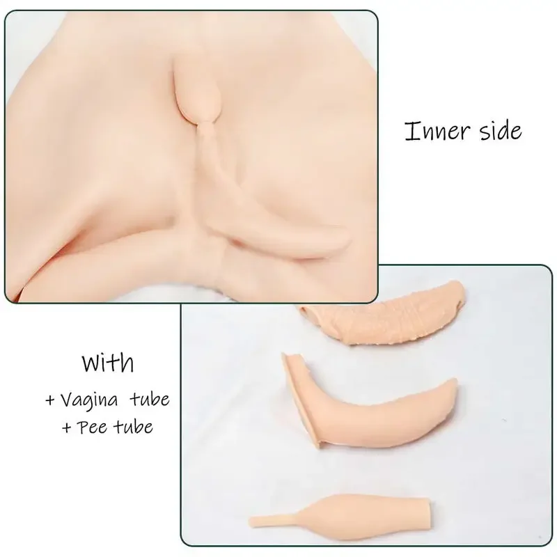 Silicone Bodysuit With Big Breast Forms Fack Vagina Huge Boobs For Man Transgender Crossdresser Drag Queen Cosplay