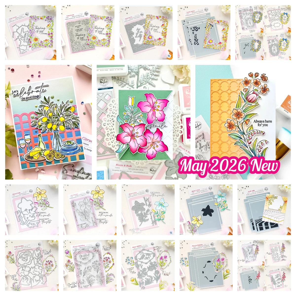 

New Pinkfresh Blossom Medallion Hot Foil Metal Cutting Dies for Layering Stencils DIY Scrapbooking Album Stamps Embossing Paper