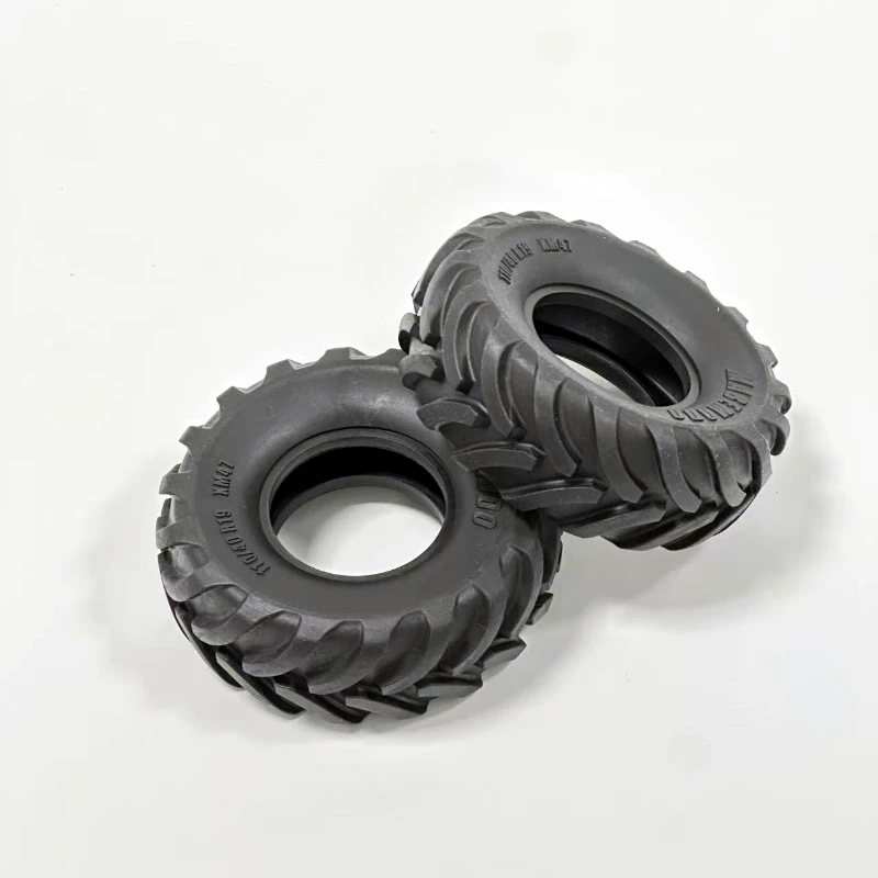 110MM Herringbone Tread Rubber Tires for 1/14 Tamiya RC Truck Tractor Dump Climbing Vehicle Scania Benz MAN Volvo DIY Part Model