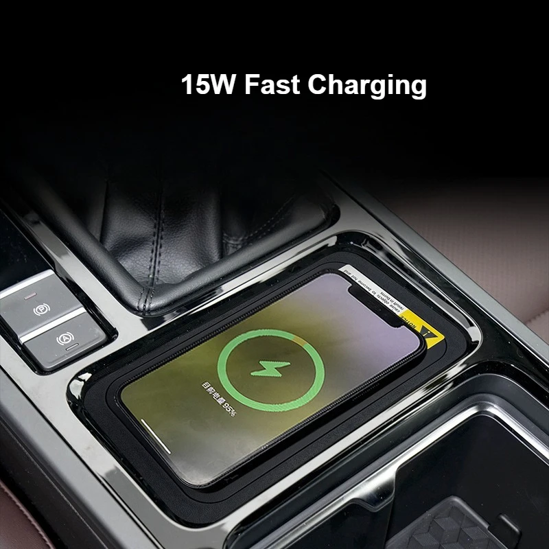 Car Wireless Charger 15W Fast Charging Console Mobile Phone Charger For Chery Tiggo 7/8 Arrizo 5PLUS Exeed LX Tiggo 8 Pro