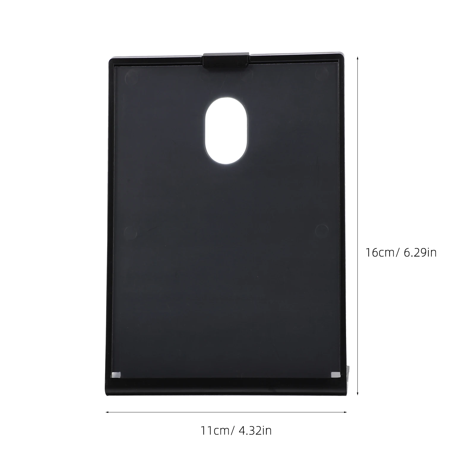 

QR Code Display Stand 105X148mm Black Plastic Sign Holder Menu Restaurant A6 Clear Stable Desk Rack Tabletop Photo Price