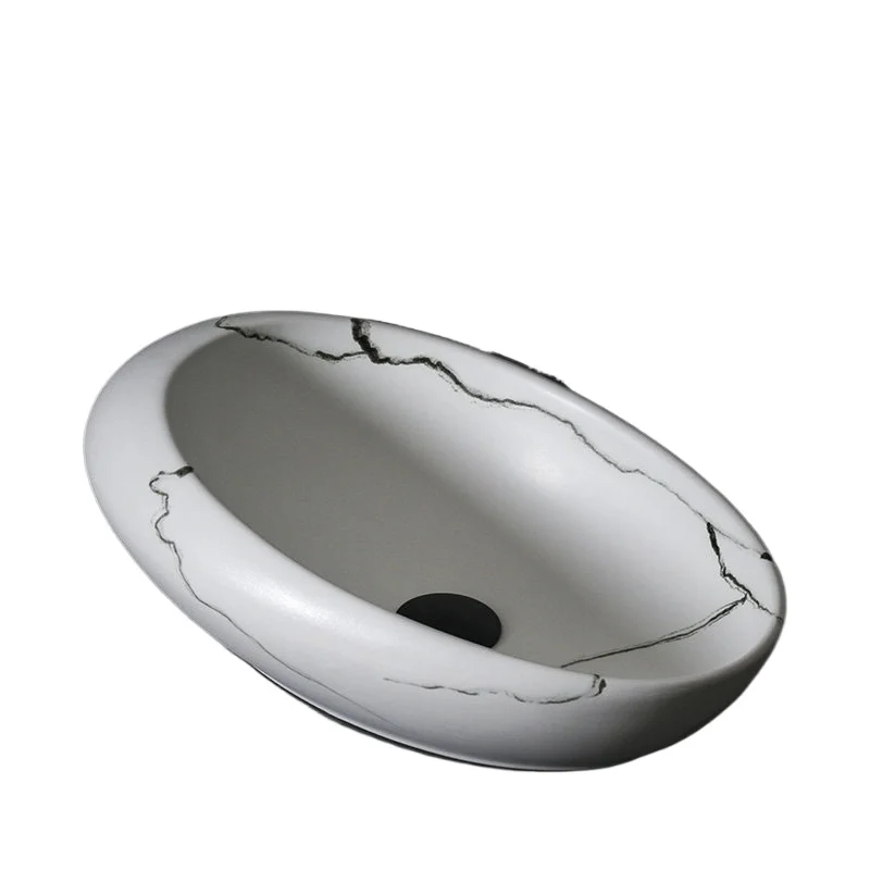 

Роскошный стол в скандинавском стиле, одинарная раковина, матовая керамическая раковина для ванной комнаты, современный простой дом