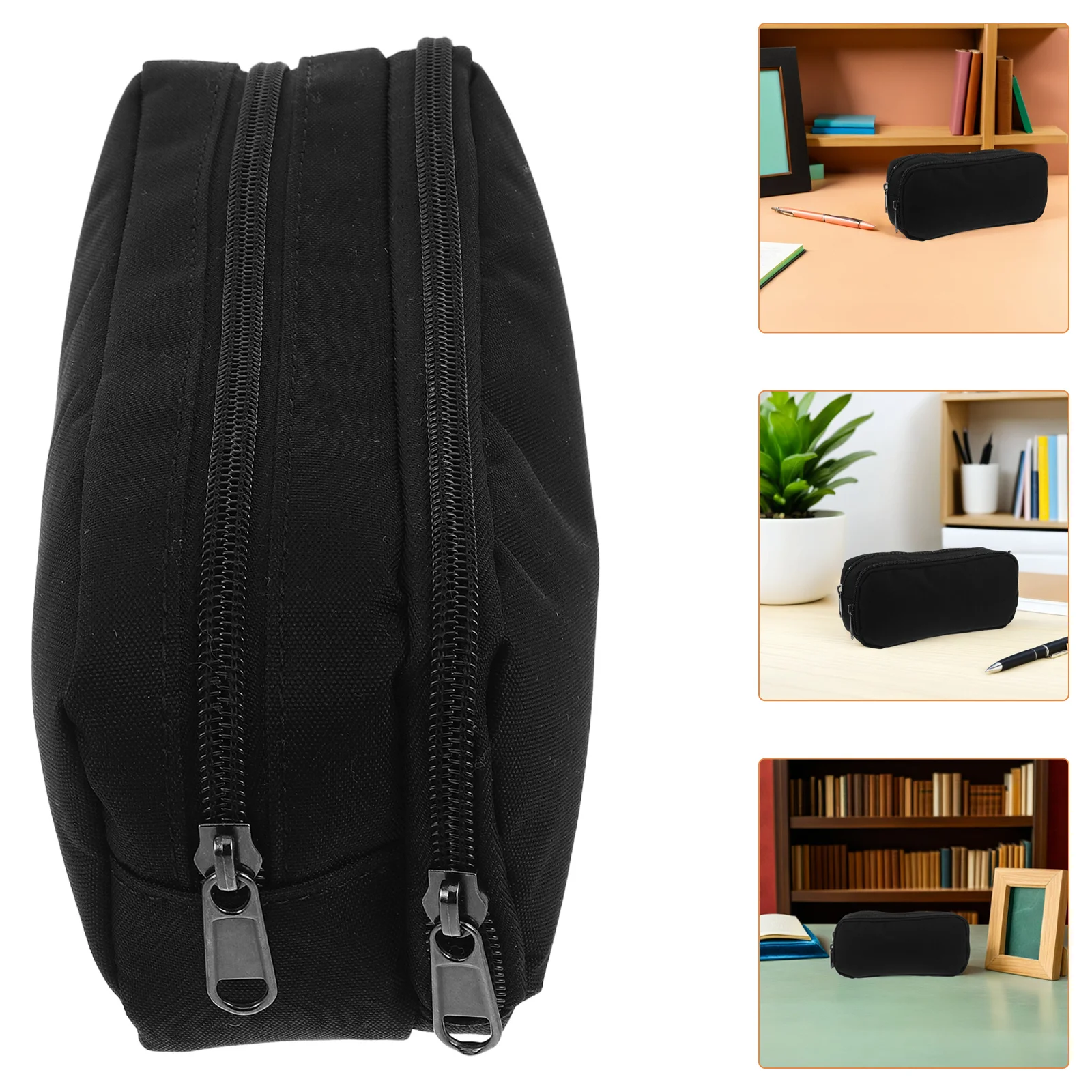 

Double Layer Pencil Case Large Capacity Zipper Pencil Bag School Supplies Organizer Box Student Stationery Storage Pouch