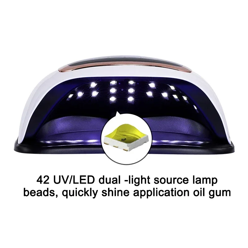 V3 nuovo Display LCD Touch Screen Nail Light 168W nail machine led light therapy lampada uv nail baking lamp