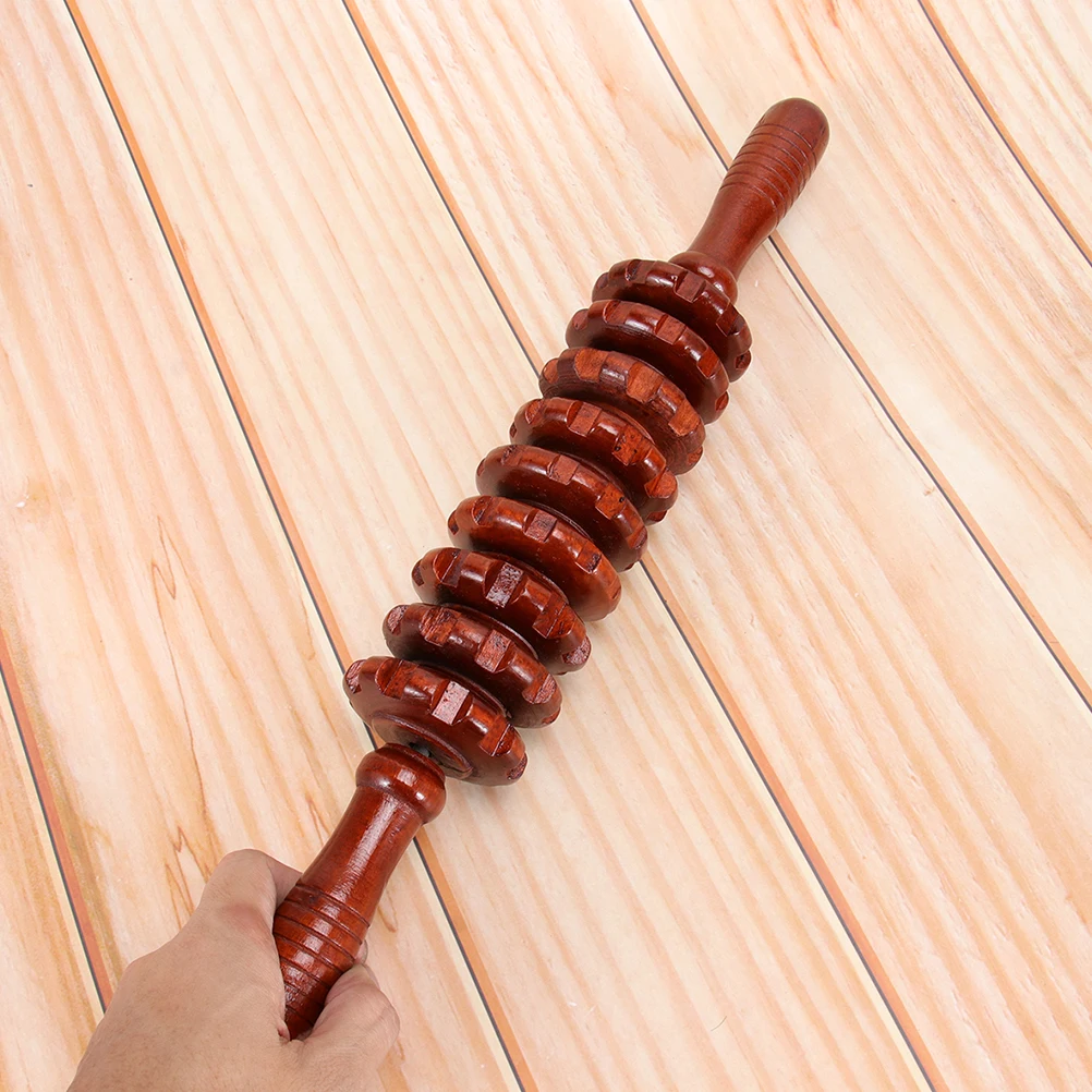 

2pcs Wooden Massager Abdominal Massaging Roller Full Body Massage Stick For Fitness Eco-Friendly Durable Muscle Relaxation Tool